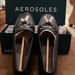 Aerosoles Flats Deanna Size 8W Navy New in Box